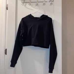 LULULEMON LA ALL YOURS CROPPED HOODIE BLACK